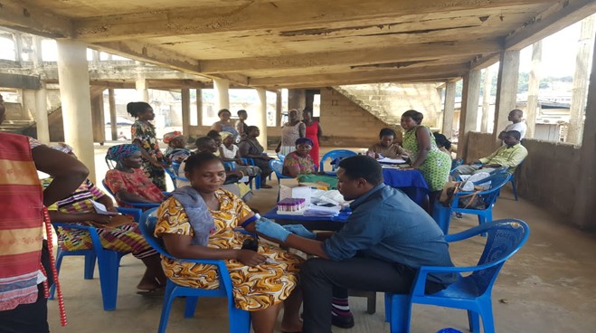 Registration Of Food Vendors And Medical Screening at Shama District   