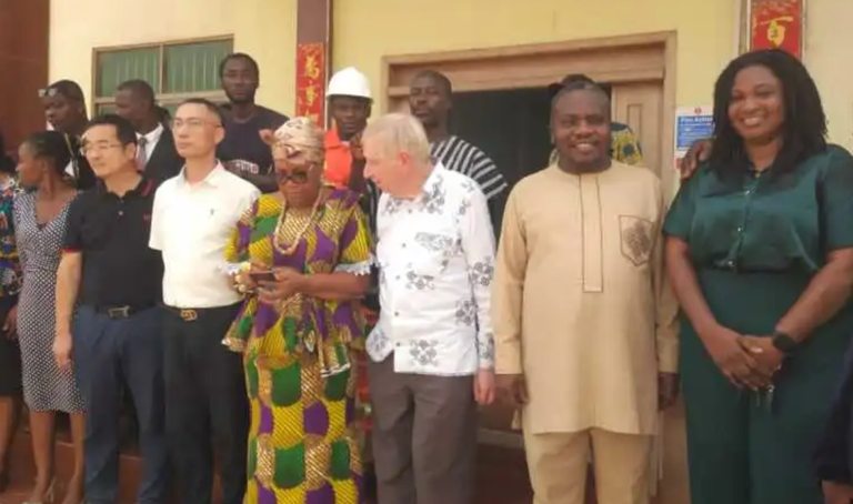 Shama District Assembly Receives David Worden And Other Officers from South-Molten, UK