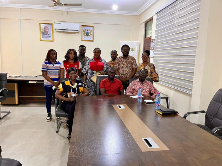 Association of Ghana Industries (AGI) Western Regional Executives Pay Courtesy Call on Shama MCE