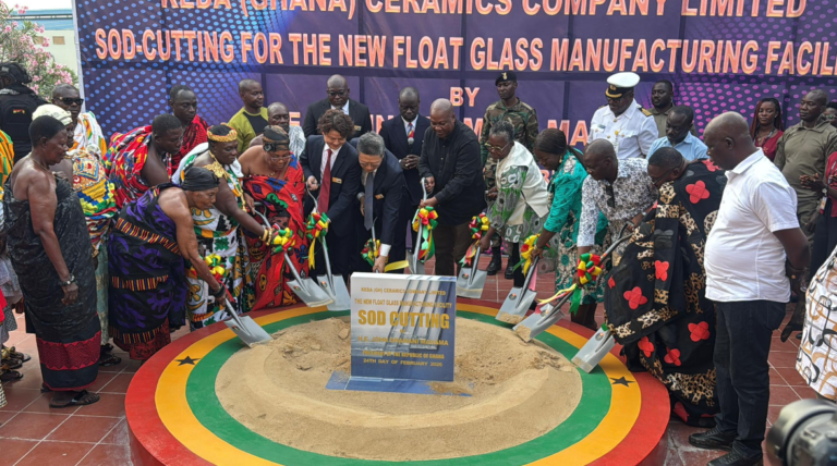 President Mahama Cuts Sod For New Float Glass Factory In Shama
